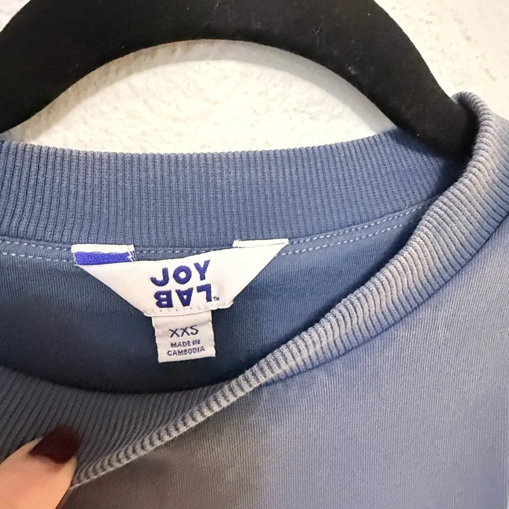 NWOT JoyLab Bubble Hem long Sleeve Shirt XXS - Picture 2 of 4